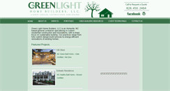 Desktop Screenshot of greenlightcustomhomes.com